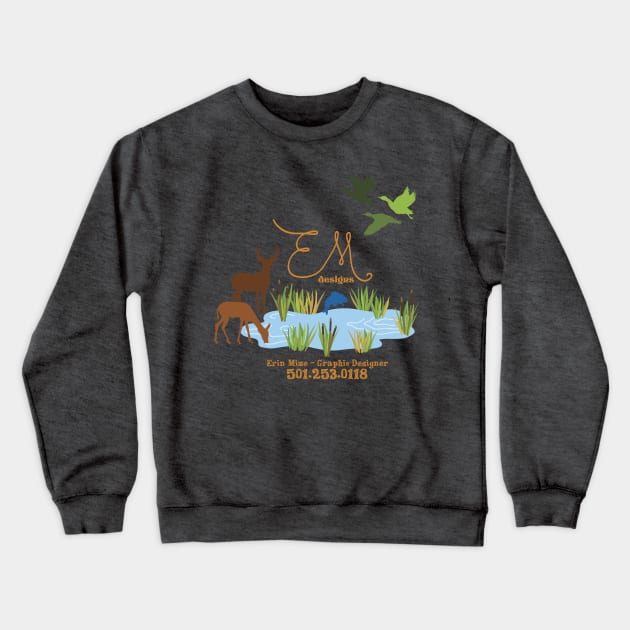 Erin Mize Designs Great Outdoors Crewneck Sweatshirt by erinmizedesigns